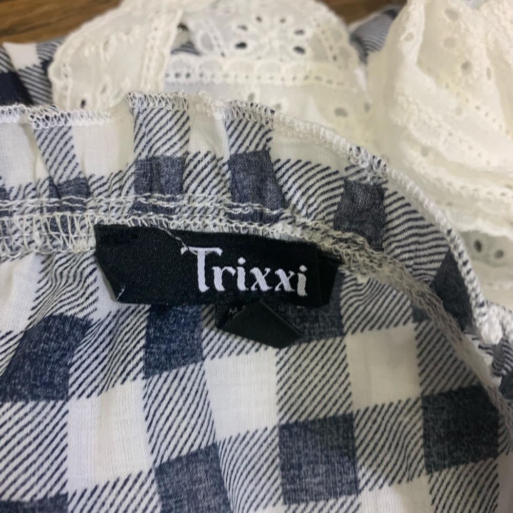 Trixxi Navy Gingham Sundress – Size M - Picture 5 of 7